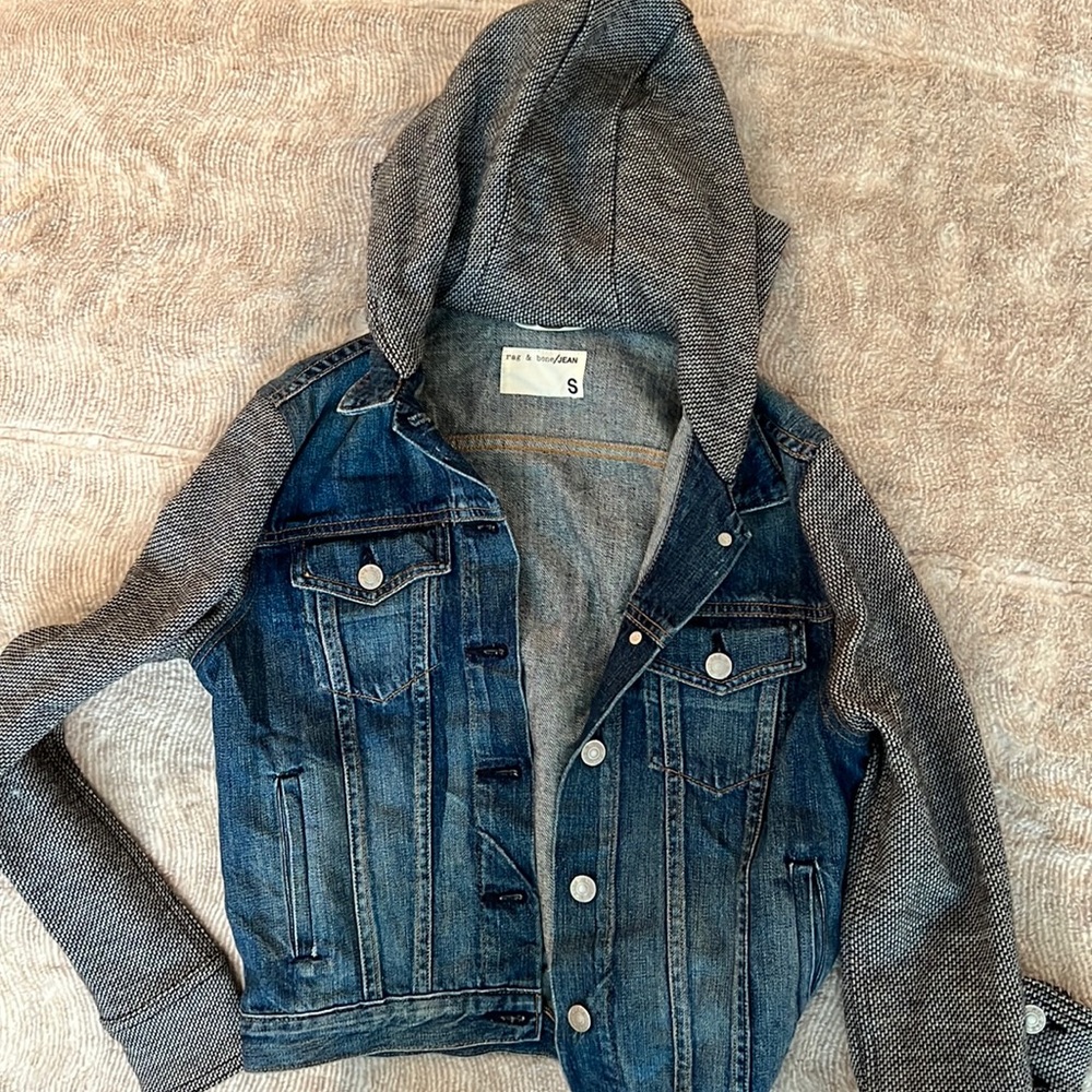 Rag & Bone denim sweatshirt combo